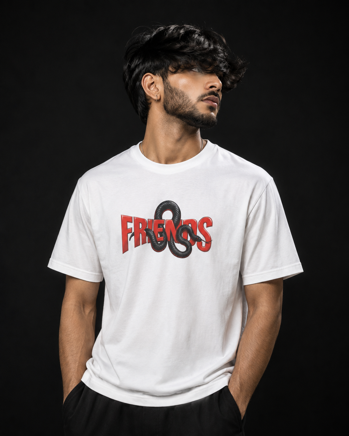 FRIENDS Snake Graphic Oversized T-Shirt